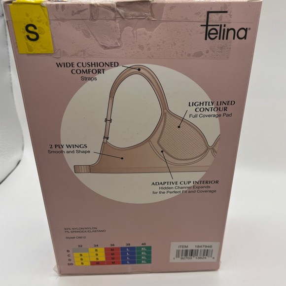 Felina Adaptive Cup Wire Free Bra 2 Pack Nude Size Small - Picture 5 of 8